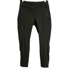 Athleta Womens Headlands Hybrid Cargo Legging Pants Size 12 Green Nylon Blend